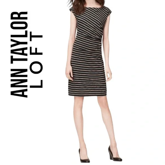 blue dress for baby girl Spanx: AirEssentials Side Stripe Midi Dress in Very Black M main image 1